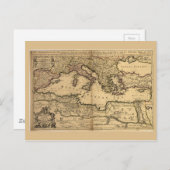 Carte de la mer Méditerranée (1685) (Devant / Derrière)