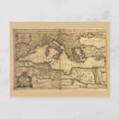 Carte de la mer Méditerranée (1685) (Devant)