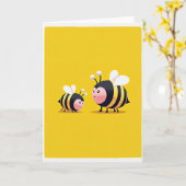 Carte de la mère de l'insecte rayé (Fleur jaune)