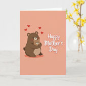 Carte de la Mère de l'Ours Suave (Fleur jaune)
