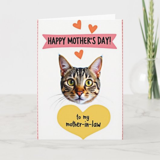 Carte de la mère du chat tigré (Devant)