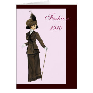 Carte de la mode 1910