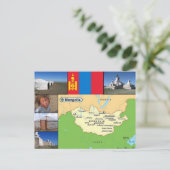 Carte de la Mongolie (Debout devant)