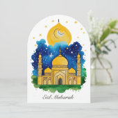 Carte de la mosquée Eid Moubarak (Debout devant)