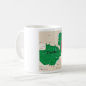 Carte De La Mug De Café Zambien (Devant gauche)