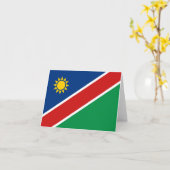 Carte de la Namibie avec drapeau (Fleur jaune)