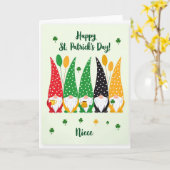 Carte de la nièce du gnome à pois (Fleur jaune)