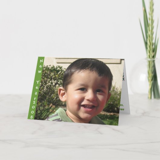 Carte de la nouvelle année 2008 (Devant)