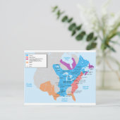 Carte de la Nouvelle-France en 1750 (Debout devant)