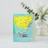 Carte de la Nouvelle-Galles du Sud Australie (Debout devant)