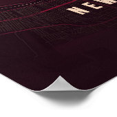 Carte de la Nouvelle-Orléans Ruby NOLA Affiche de  (Coin)