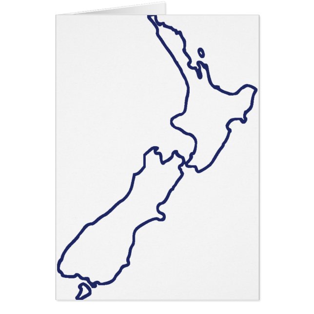 Carte de la Nouvelle Zélande (Devant)