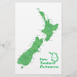 Carte de la Nouvelle-Zélande