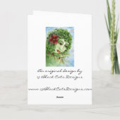 Carte de la nymphe holly Poinsettia (Dos)