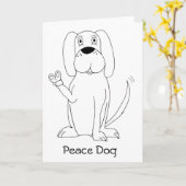 Carte de la paix (Fleur jaune)