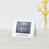 Carte de la paix Bouddha (Fleur jaune)