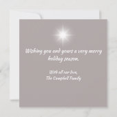 Carte de la Paix de Noël du Pays Blanc (Dos)