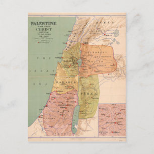Carte de la Palestine au temps du Christ (à 70 A.D