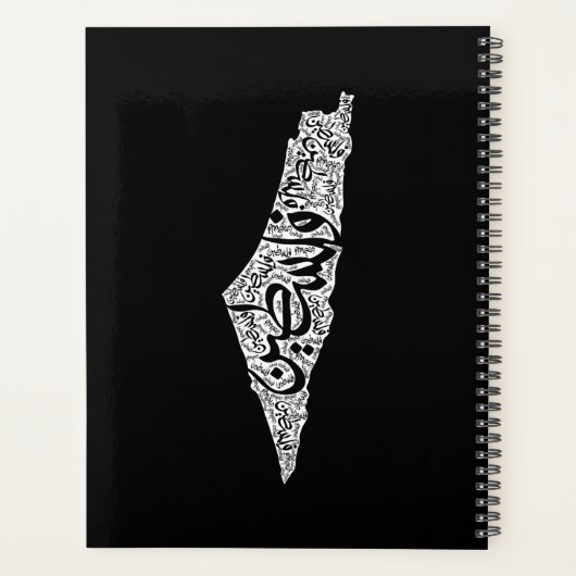 Carte de la Palestine libre et drapeau du Canada ( (Dos)