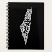 Carte de la Palestine libre et drapeau du Canada ( (Devant)