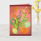 Carte de la pâque Seder_2 (Fleur jaune)