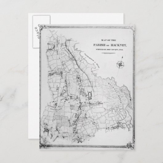 Carte de la paroisse de Hackney (Devant / Derrière)