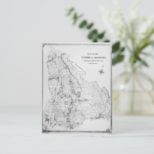 Carte de la paroisse de Hackney (Debout devant)