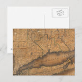 Carte de la partie sud de l'État de New York (Devant / Derrière)