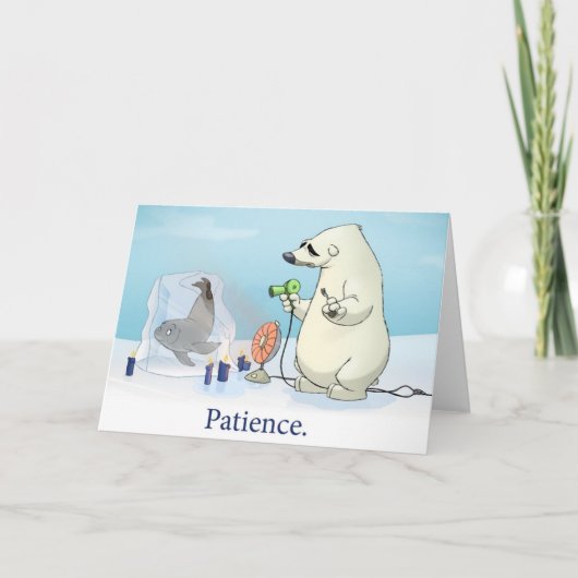 Carte de la "patience" (blanc à l'intérieur) (Devant)