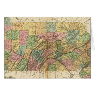 Carte de la Pennsylvanie et du New Jersey