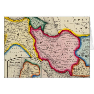 Carte de la Perse, Turquie en Asie Afghanistan