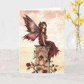 Carte de la petite fée de la rose écarlate (Fleur jaune)