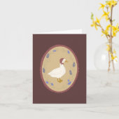 Carte de la petite oie délicate (Fleur jaune)