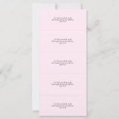 Carte de la place chrétienne rose de Pâques ressus (Dos)