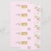 Carte de la place chrétienne rose de Pâques ressus (Devant / Derrière)