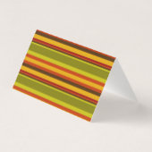 Carte de la place du dîner Thanksgiving | Bandes d (Back)