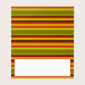 Carte de la place du dîner Thanksgiving | Bandes d (Outside Unfolded)