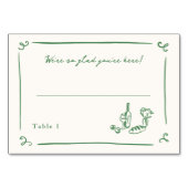 Carte de la place verte tirée à la main (Devant)