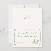 Carte de la place verte tirée à la main (Devant)