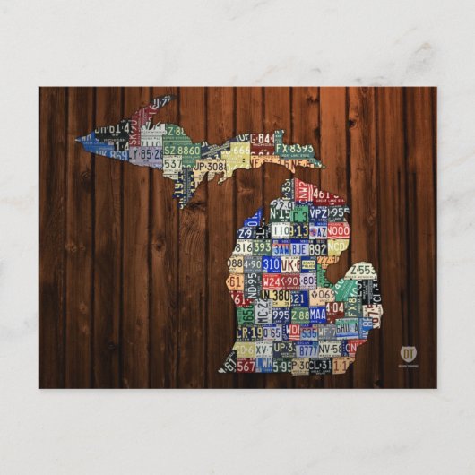 Carte de la plaque de permis des comtés sur le boi (Devant)