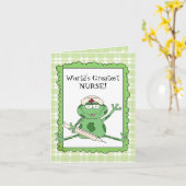 Carte de la plus grande infirmière au monde (Fleur jaune)