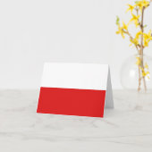 Carte de la Pologne avec Drapeau (Fleur jaune)