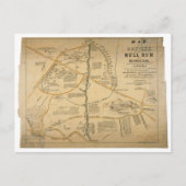 Carte de la première bataille de Bull Run de guerr (Devant)