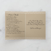 Carte de la première sainte communion avec prière  (Intérieur)