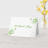 Carte de la prière de St Patrick (Fleur jaune)