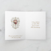 Carte de la profession religieuse de frère catholi (Intérieur)