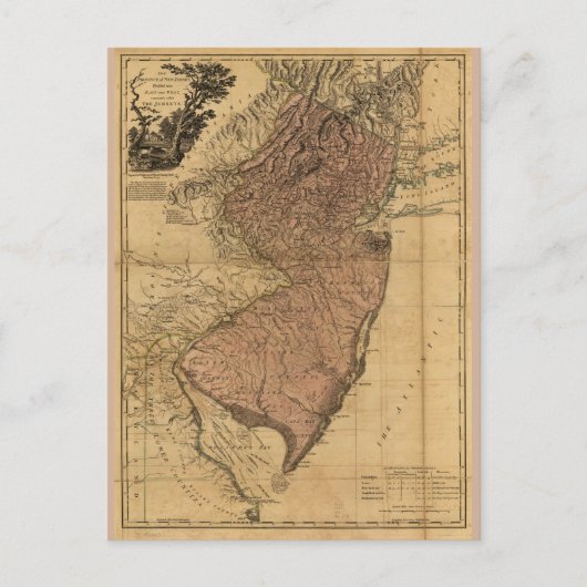 Carte de la province du New Jersey (1777) (Devant)