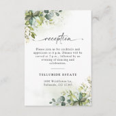 Carte de la réception de la cérémonie Mariage de v (Devant)