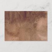 Carte de la réception de mariage en aquarelle Terr (Dos)