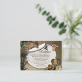 Carte de la réception de mariage extérieure Safari (Debout devant)